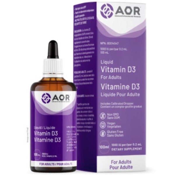 AOR Vitamin D3 Liquid 1000IU 100mL Fashion