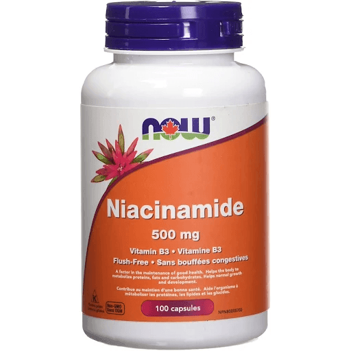 NOW Niacinamide 500mg 100 Veggie Caps Sale