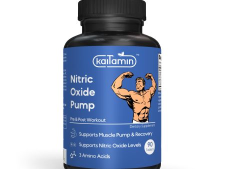 Nitric Oxide Pump - Pre Workout Supplement for Men - 90 Tablets Supply