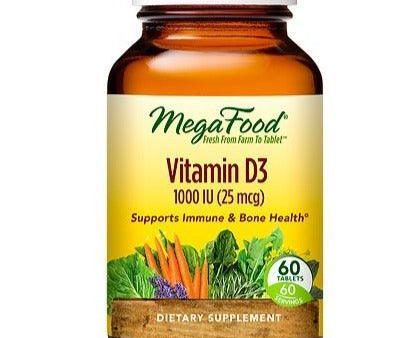 MegaFood Vitamin D3 1000 IU 60 Tabs Discount