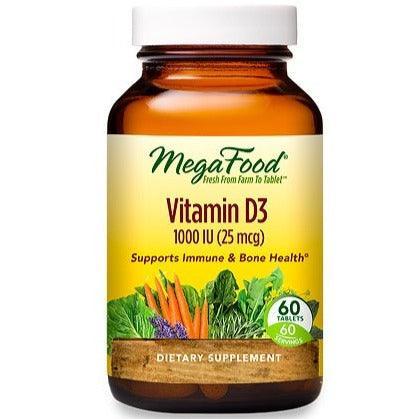 MegaFood Vitamin D3 1000 IU 60 Tabs Discount