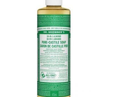 Dr. Bronner s 18-In-1 Pure-Castile Soap Almond 473mL Supply