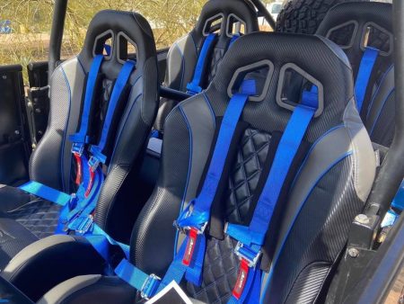 Carbon Edition Daytona Bench Seat Bundle (with Harnesses) RZR 1000 Turbo For Sale