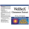 Natural Factors WellBetX Cinnamon Extract 150mg 60 Caps For Cheap