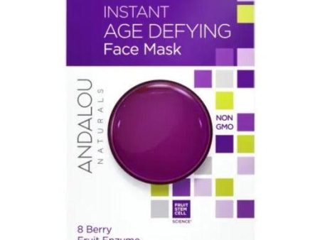 Andalou Naturals Instant Face Mask Age Defying 8 Berry Fruit Enzyme 8g For Sale