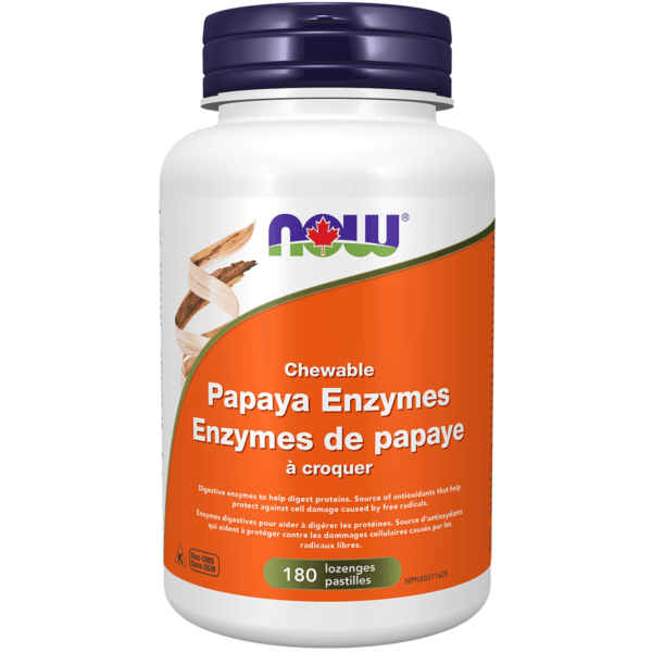 NOW Papaya Enzymes 180 Lozenges Hot on Sale