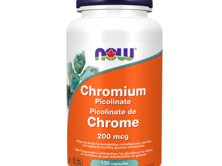 NOW Chromium Picolinate 200mcg 100 Caps Supply