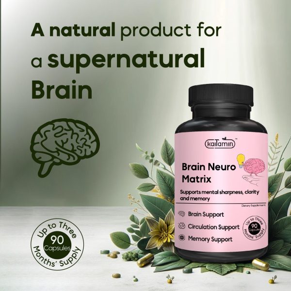 Brain Neuro Matrix - Memory, Focus, Studying Support -90 Tablets Online Sale