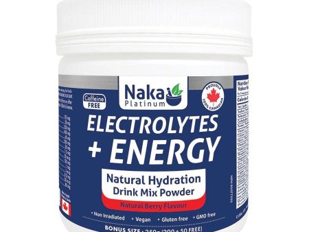 Naka PRO E2 Electrolytes + Energy Natural Sport Drink Berry Flavour (200g + 50g FREE) Powder Online now