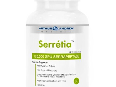 Arthur Andrew Medical - Serretia Pure Serrapeptase 500mg 60 Caps Online now