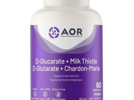 AOR D-Glucarate with Milk Thistle 163mg 60 Caps Online Hot Sale