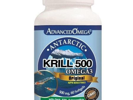 Advanced Omega Krill 500 Omega 3 Antarctic 60 Softgels Online now