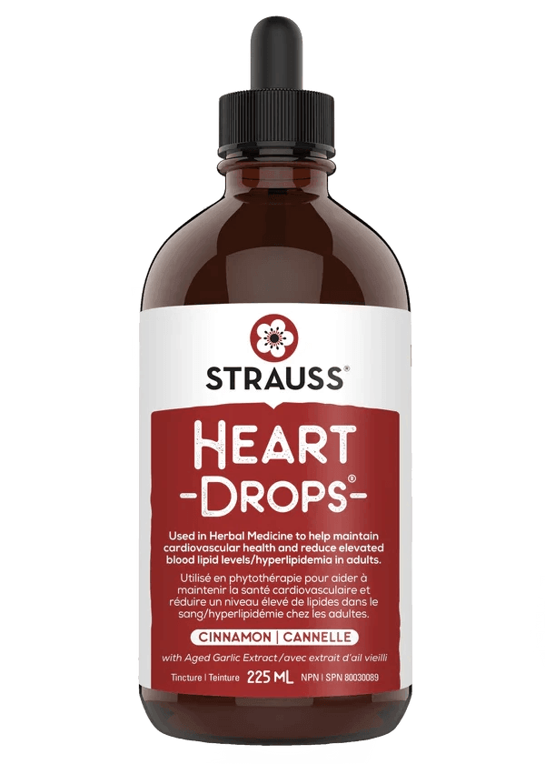 Strauss Heartdrops Cinnamon Herbal Heart Supplement 225mL Online now