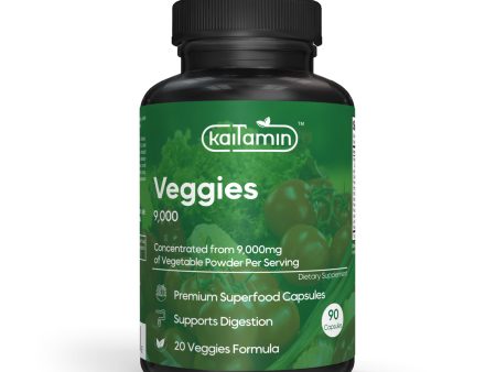 Veggies 9000 - All-in-One Vegetable Supplement - 90 Capsules Cheap