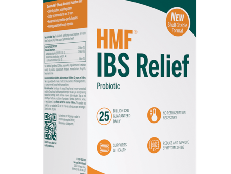 Genestra HMF IBS Probiotic Relief 25 Billion CFU 25 Veggie Caps Shelf-Stable Format Discount