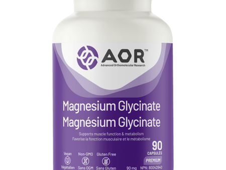 AOR Magnesium Glycinate 90mg 90 Capsules Supply