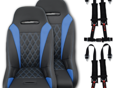 (Blue) Apex Suspension Seats (Harness Bundle) Hot on Sale