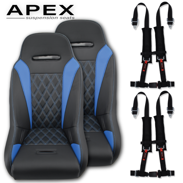 (Blue) Apex Suspension Seats (Harness Bundle) Hot on Sale