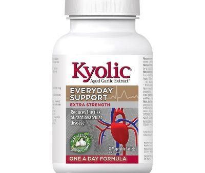 Kyolic Aged Garlic Extract Everyday Support Extra Strength 1000mg 30 Veggie Tabs Fashion