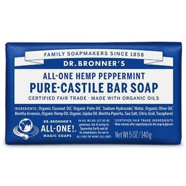 Dr. Bronner s Pure Castile Bar Peppermint Soap 140G For Discount