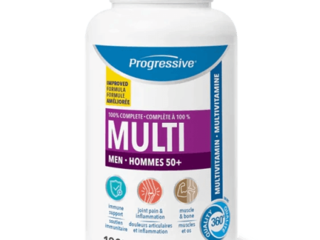 Progressive Multi Men 50+ 120 Veggie Caps Online Sale