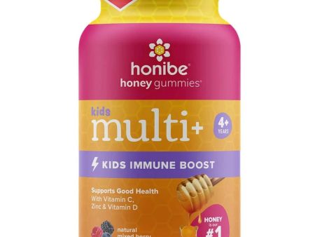 Honibe Honey Kids Multi+ Immune Boost Natural Mixed Berry Flavour 70 Gummies Supply