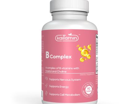 B-Complex Vitamins -  Support Energy, Memory, Hormone - 90 Tablets Online now