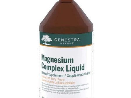 Genestra Magnesium Complex Liquid Natural Tart Berry Flavour 450ml For Sale