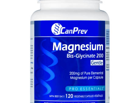 CanPrev Magnesium Bisglycinate 200mg Gentle 120 Veggie Caps Discount