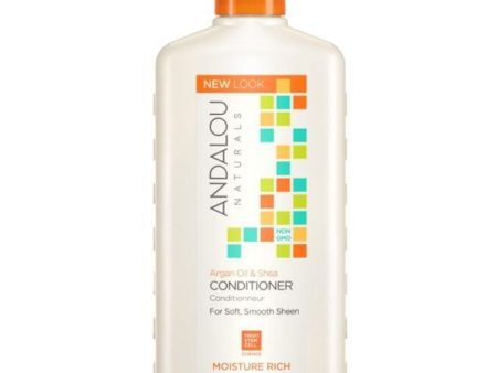 Andalou Naturals Moisture Rich Conditioner Argan Oil & Shea 340mL Fashion