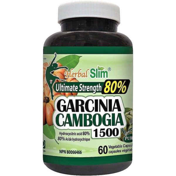 Herbal Slim Garcinia Cambogia Ultimate Strength 80% 60 Veggie Caps Hot on Sale