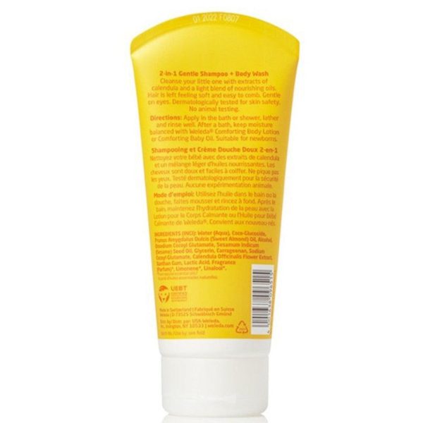 Weleda Baby 2 in1 Gentle Shampoo & Body Wash Calendula 200mL Fashion