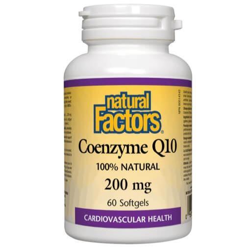 Natural Factors Coenzyme Q10 200mg 60 Softgels Online Sale