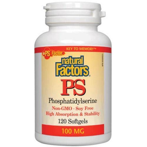 Natural Factors PS (Phosphatidylserine) 100mg - 120 Softgels Fashion