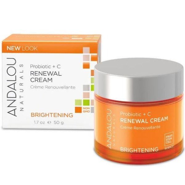 Andalou Naturals Brightening Renewal Cream Probiotic +C 50g Online Sale