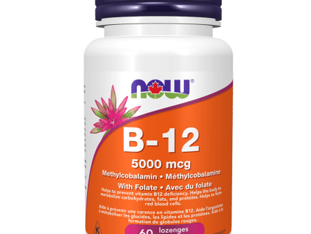 NOW Vitamin B-12 5000mcg 60 Lozenges Fashion