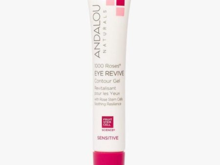 Andalou Naturals Sensitive Skin 1000 Roses Eye Contour Revive Gel 18ML For Sale