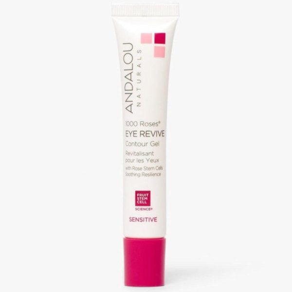 Andalou Naturals Sensitive Skin 1000 Roses Eye Contour Revive Gel 18ML For Sale