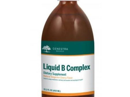 Genestra Liquid B Complex Natural Tangerine-Cherry Flavour 450ml Hot on Sale