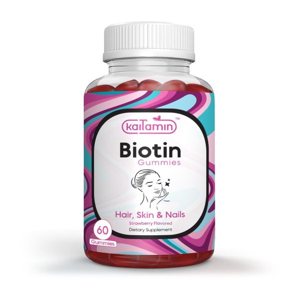 Biotin Gummies for Hair Skin & Nails -5000mcg per Serving - 60 Gummies For Discount