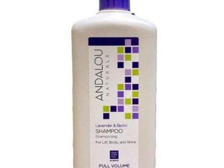 Andalou Naturals Full Volume Shampoo Lavender and Biotin 340 mL Online Hot Sale