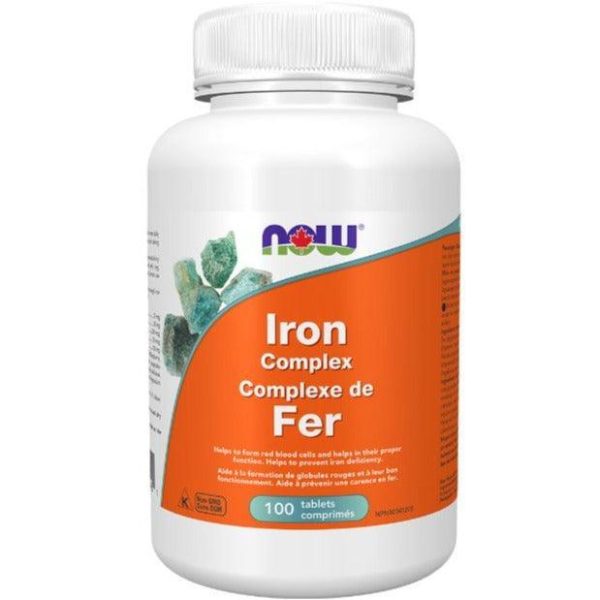 NOW Iron Complex 100 Veggie Tabs Online now