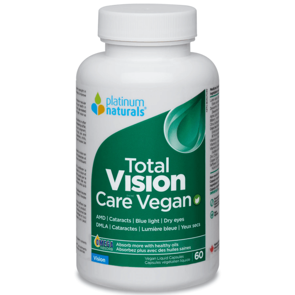 Platinum Naturals Total Vision Care Vegan 60 Veggie Caps Supply