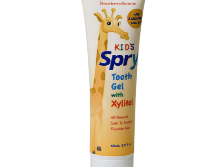 Xlear Inc Kid s Spry Tooth Gel Strawberry Banana 60mL Hot on Sale