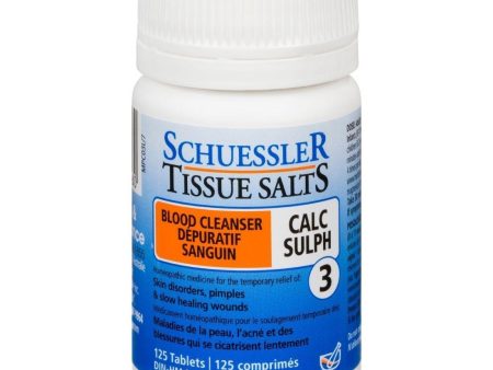 Schuessler Tissue Salts Calc Sulph 6X - 125 Tabs on Sale