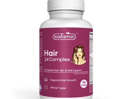 Hair 24 complex -  Hair Supporting Supplement with Biotin - 90 Tablets Cheap