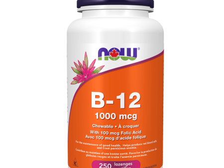 NOW B-12 1,000 mcg 250 Chewable Lozenges Hot on Sale