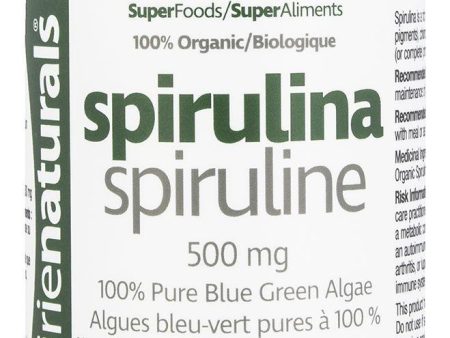 Prairie Naturals Spirulina Organic 500mg 360 Tabs Supply