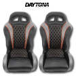 (Orange) Carbon Edition Daytona Seats (With Harnesses) For Cheap