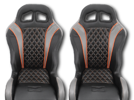 (Orange) Carbon Edition Daytona Seats (With Harnesses) For Cheap